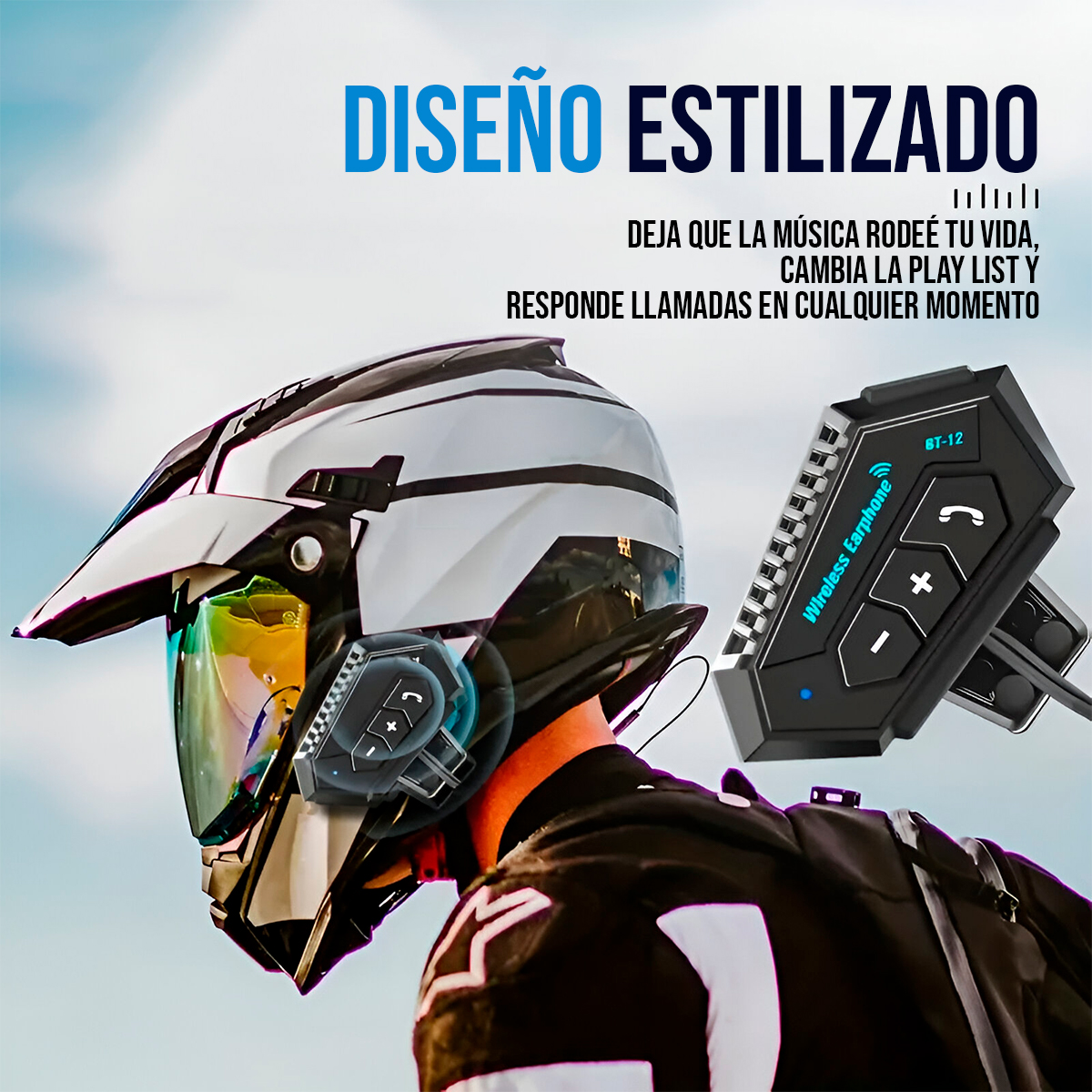 Miniatura 3 de Intercomunicador Casco Moto BT-12